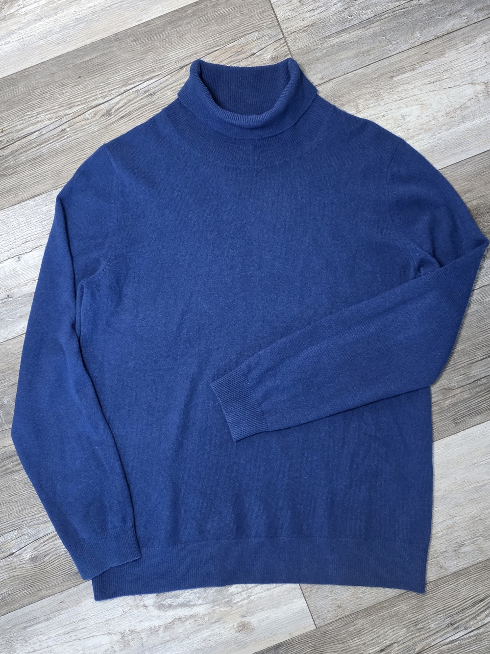 Jennie Liu Women's 100% Chasmere Standard Grade Turtleneck Sz Lg *READ